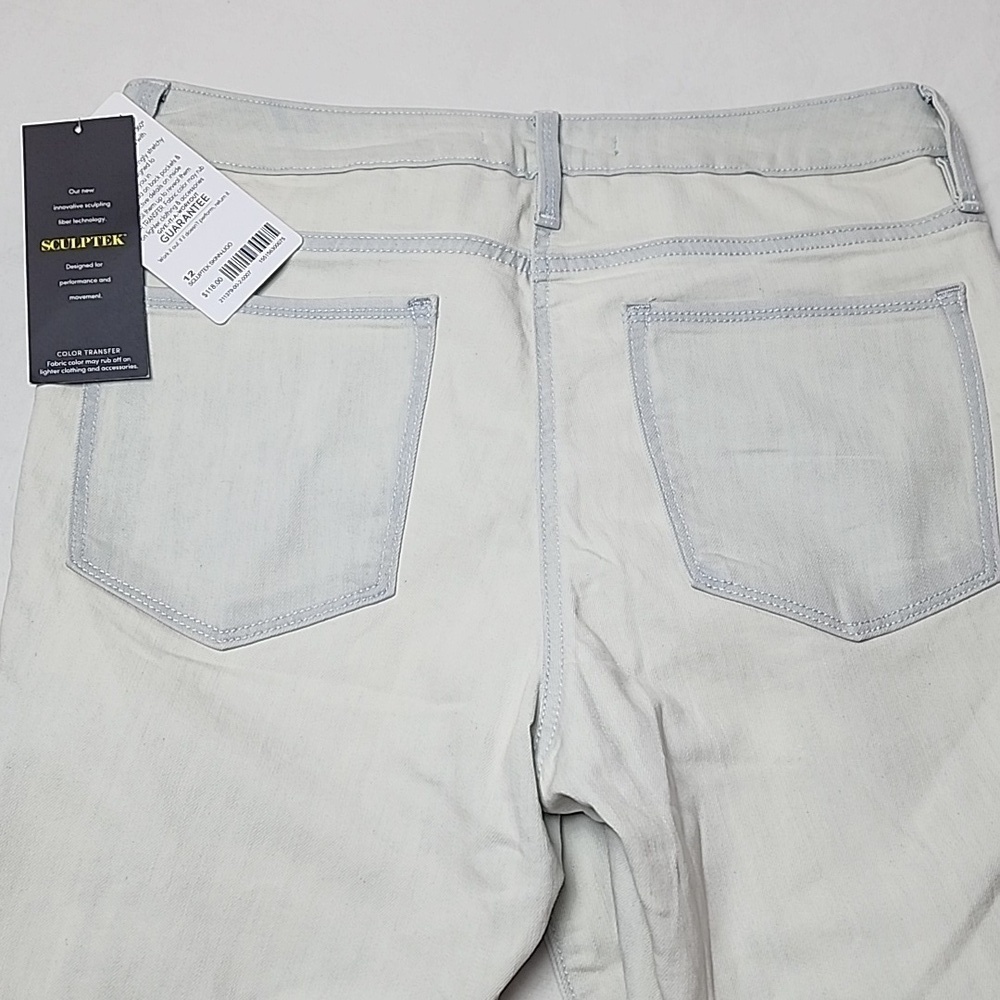 NWT Athleta Sculptek Skinny Jeans Light Indigo Size 14 Spring 2018 - Picture 10 of 13